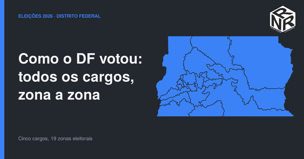 Voto por zona eleitoral do DF